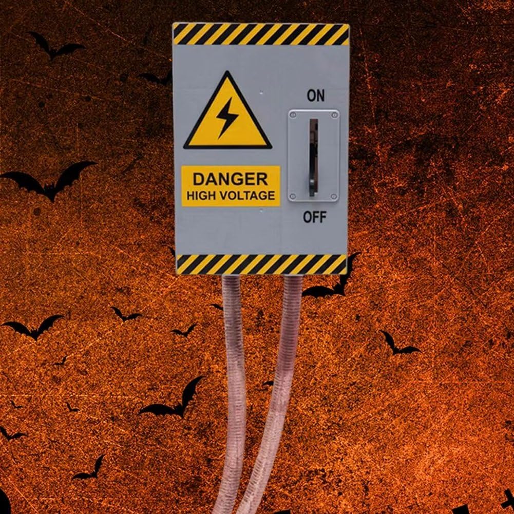 Halloween-streich-Requisite: Simulierter Hochspannungsschalter Soundeffekten Und Blinkenden Lichtern, Berührungsaktiviertes Horror-dekor