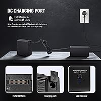 Vista 4 de Neewer Paquete de baterías Q4 21.6V/2800mAh batería recargable de litio de repuesto solo Q4 Studio Flash luz estroboscópica, NB-Q4