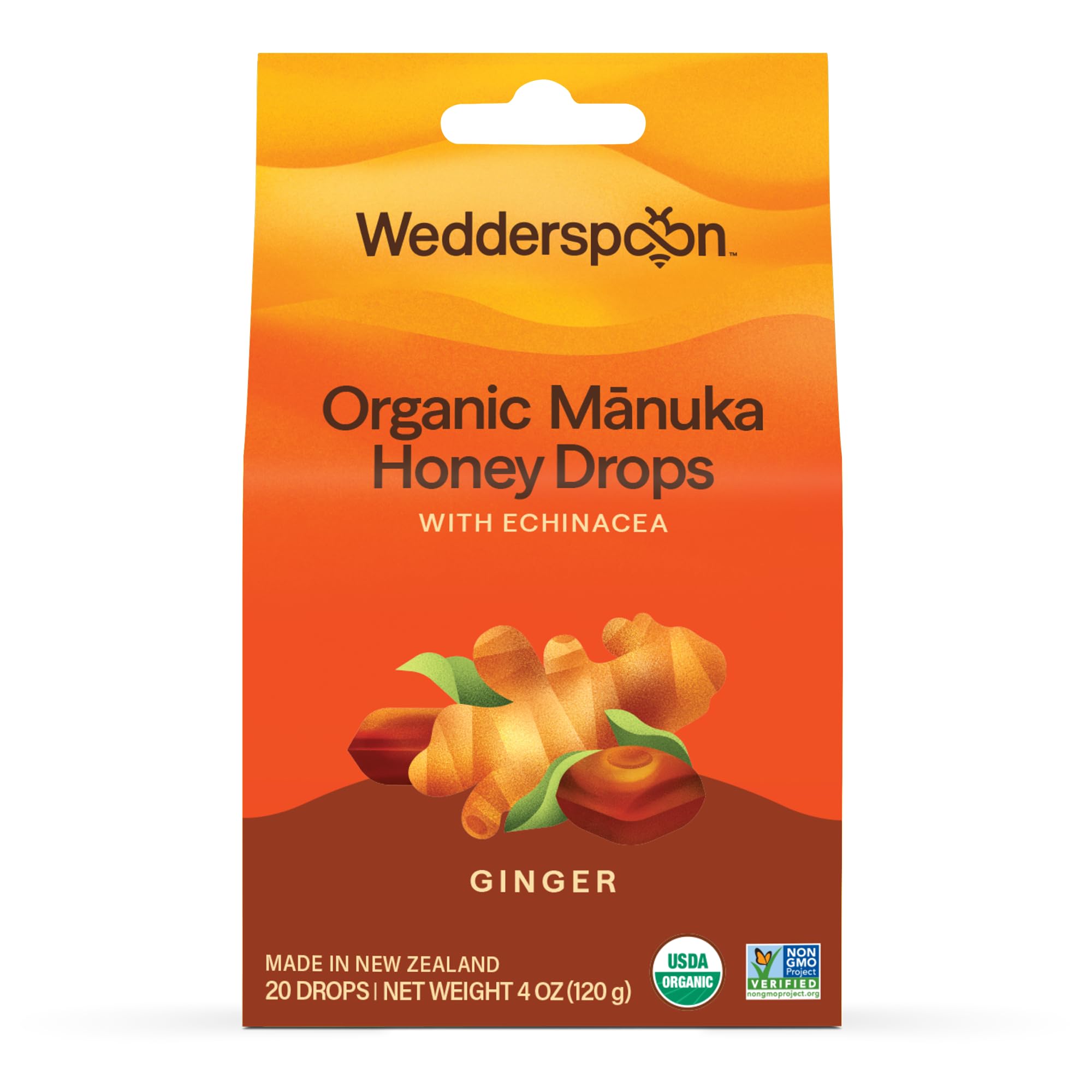 Wedderspoon Organic Manuka Honey Drops, Lemon & Bee Propolis, 20 Count — Amazon image 18