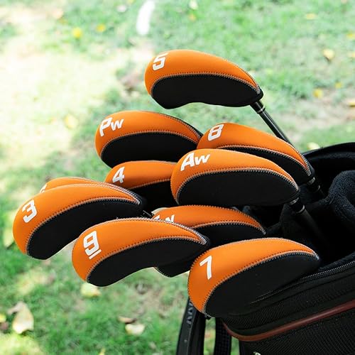 Miniatura 2 de Fundas de hierro de golf, fundas de neopreno para cabeza de hierro de golf, juego de 11 unidades10 fundas para cabeza de palos de golf, fundas para