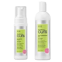 Vista 12 de ALL ABOUT CURLS Boosting Foam For Curly Hair Lightweight Definition Hold Volumizing Extra Fullness & Body Vegan & Cruelty Free Sulfate &