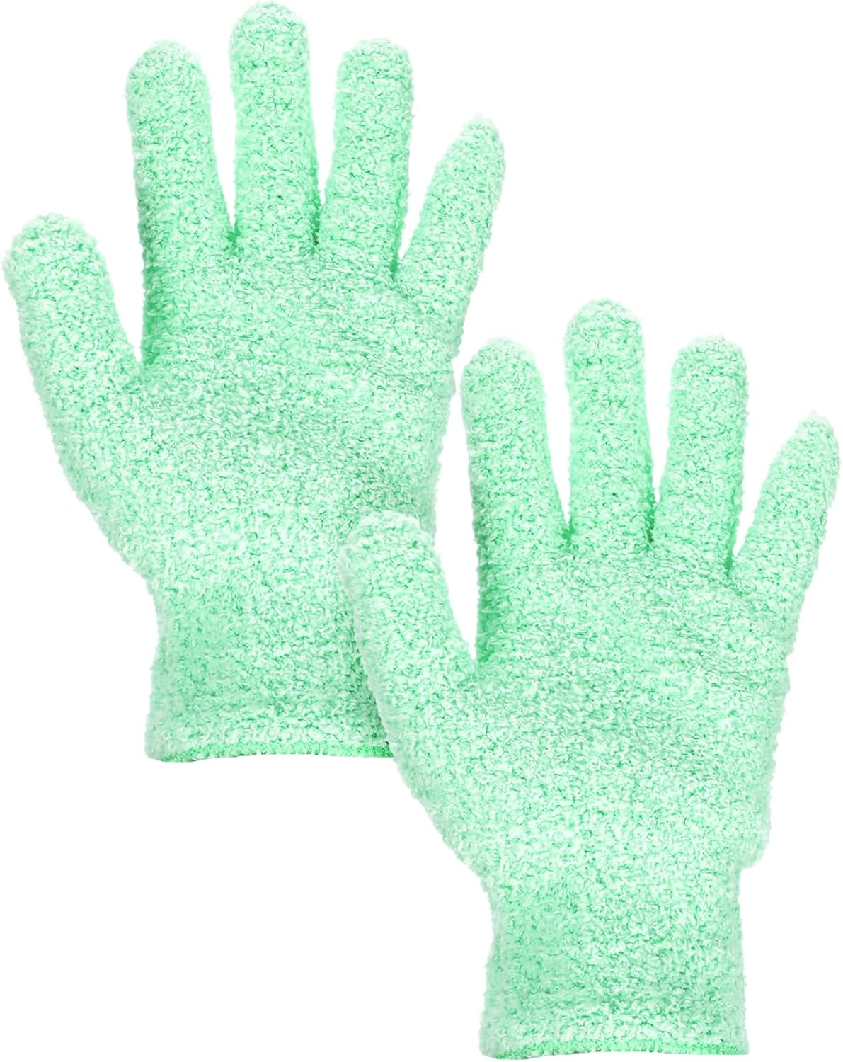 Microfiber Gloves for plants Dusting, Dusting Mitt, Household Cleaning Gloves Reusable for Cleaning Blinds, Plant Clean Glove, Washing Glove for House Cars (Turquoise, 1 Pair)