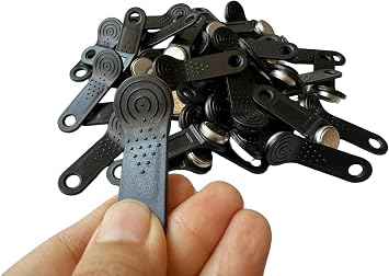 50PCS DS1990A F5 iButton I-Button electronic key IB TAG (Black)