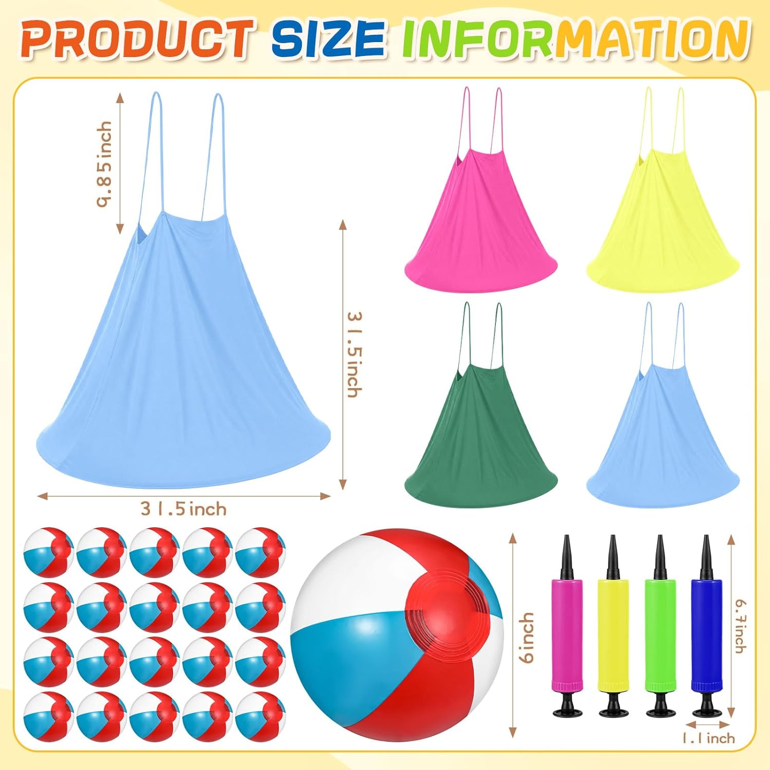 Ceenna Granny Skirt Outdoor Game, Inflatable Hilarious Ball Relay Set with Stretchy Granny Giant Skirt, Balls and Pump, Family Reunion Team Relay Game Party