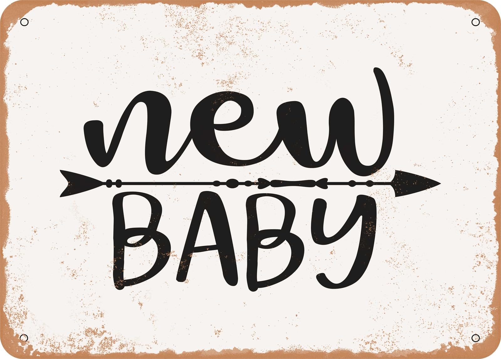 Metal Sign - New Baby - Vintage Look Sign home decor