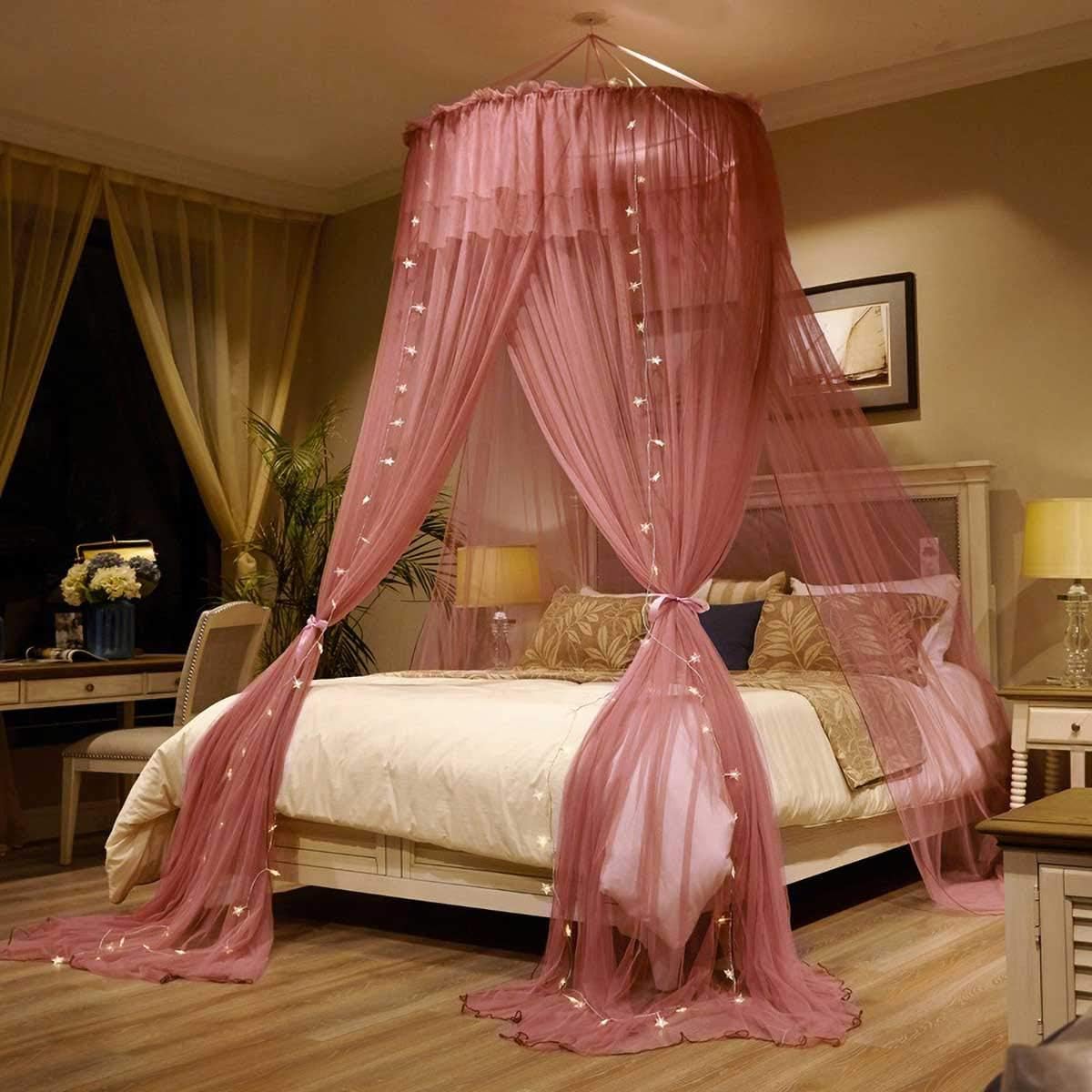 baldacchino rosso per le ragazze