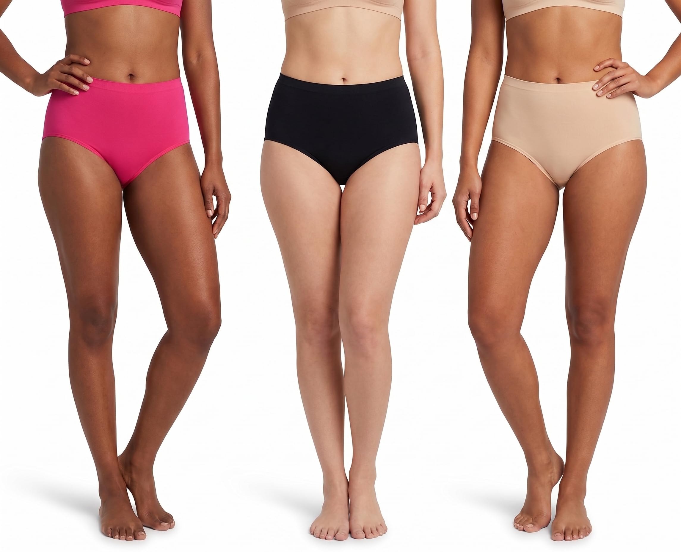 queen she Women’s Soft Cotton Blend Bikini Panties Pack of 3 | Mid-Rise | Stretchable & Breathable | Everyday Comfort Innerwear | Multicolor Combo-picture-22