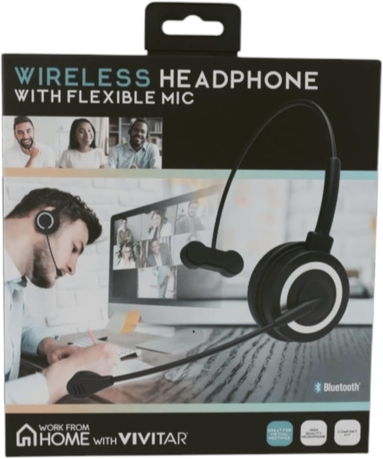 Vivitar Bluetooth Wireless Headphone with Flexible Mic