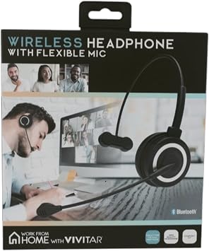 Vivitar Bluetooth Wireless Headphone with Flexible Mic