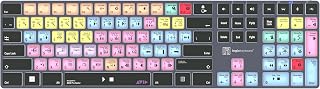 Logickeyboard 'Titan' Wireless Backlit Designed for Composing in Avid Pro Tools on Windows • p/n LKB-PT-TPC-US