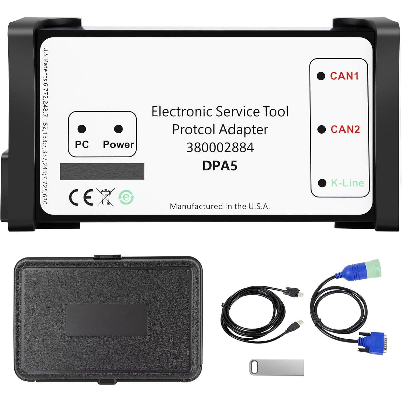 V8.6 DPA5 Diagnostic Tool Kit EST DPA5 Diagnostic Tools 380002884 Dearborn Protocol Adapter 5 for New Holland Electronic Service Tools