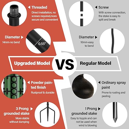 Miniatura 2 de Antorcha de jardín de 16 onzas, paquete de 6 antorchas de metal para exteriores, antorchas de citronela mejoradas de 59 pulgadas con estaca de