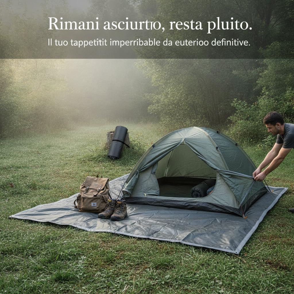 Esterno Impermeabile Campeggio, Tappeto Stuoia da Attività all'Aperto, per, 2.8m x 4.8m