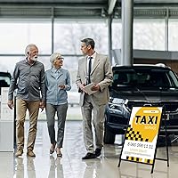 Vista 3 de Letrero de acera plegable y resistente en forma de A de doble cara, 24x36 Pulgadas, acero metálico recubierto de color negro, solo el marco, sin