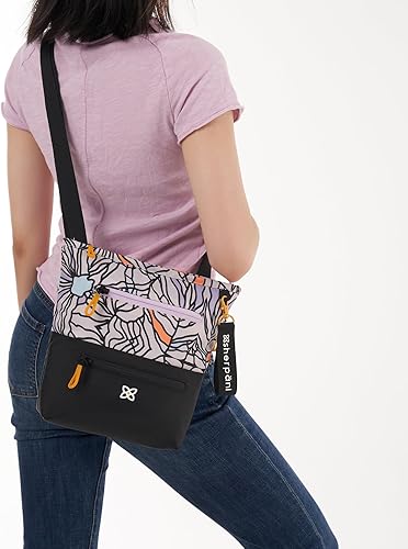 Miniatura 4 de Sherpani Sadie, bolsa cruzada de nailon, bolsa de hombro ligera, bolsa cruzada para mujer, bolsa de viaje, protección RFID, Bloom, Classic