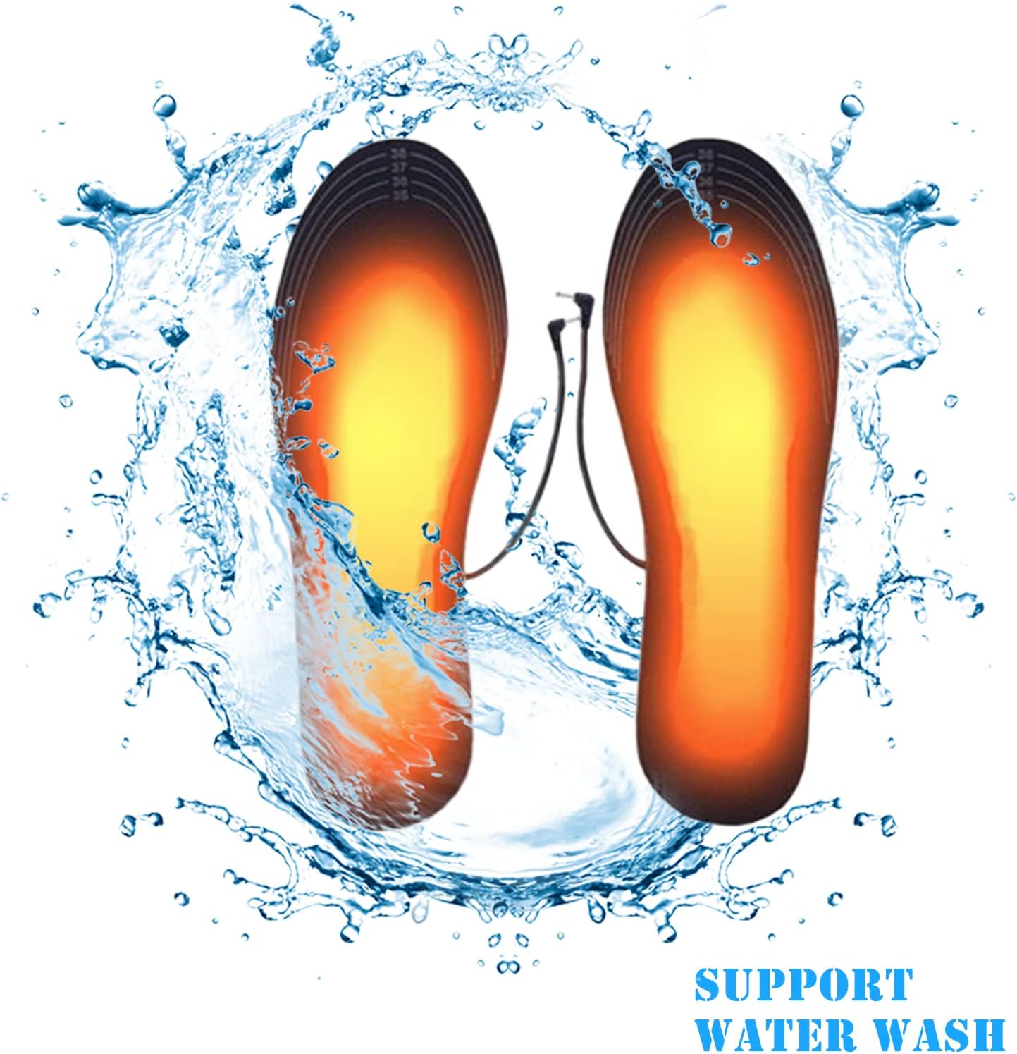 HHOP メンズ レディース ヒートインソール USB 充電式 冬 暖かい ヒートインソール 軽量 カット不要 電気式 暖かいインソ