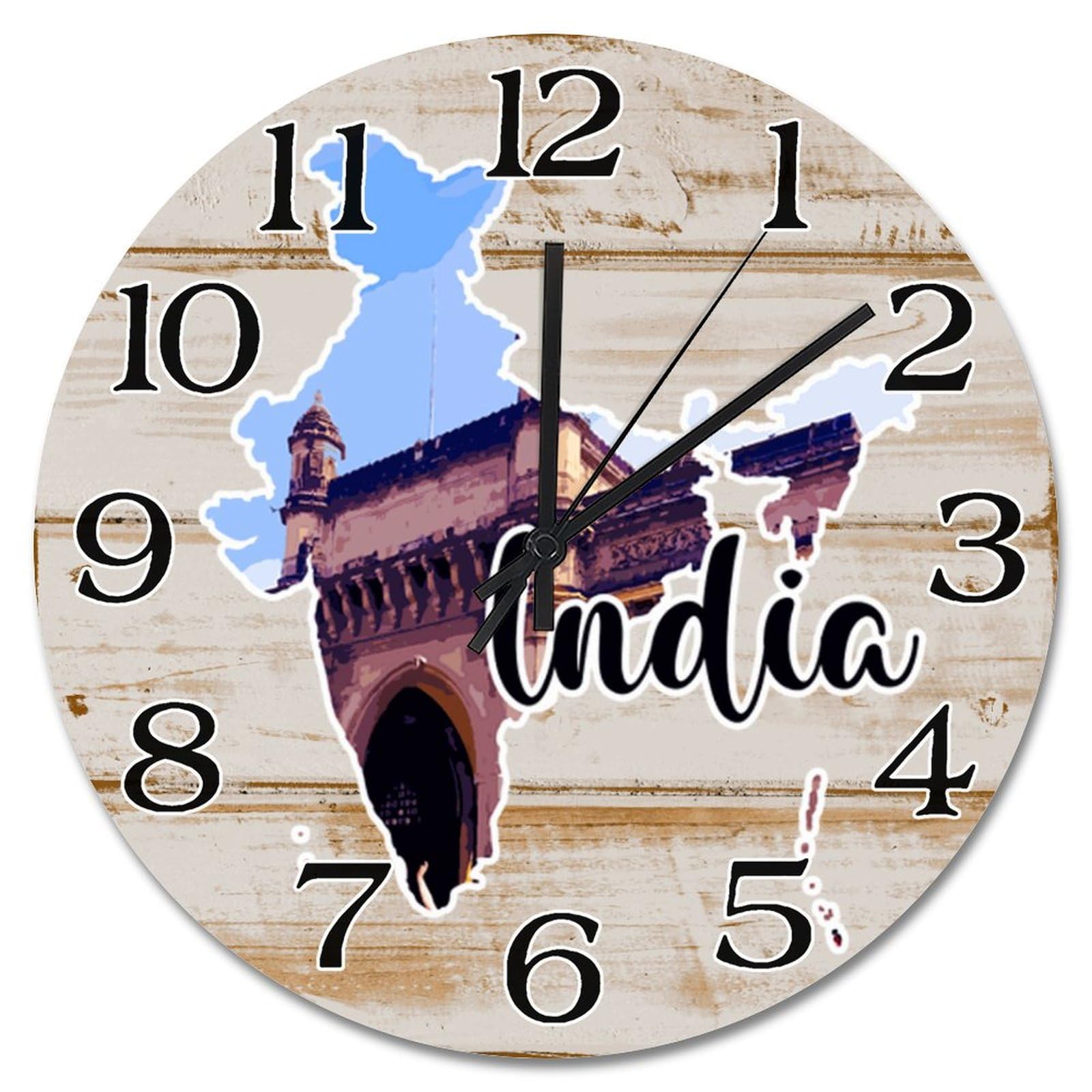 Horloge murale de voyage Inde, le cadeau idéal pour un ami étranger passionné