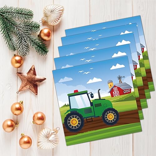 Miniatura 6 de Suministros de fiesta de tractor de granja, platos de tractor, mantel y servilletas, vajilla de fiesta de cumpleaños, decoración de estilo rústico