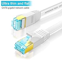 Vista 4 de AOPOCKAN TECH Cable Ethernet Cat 6 de 125 pies de alta velocidad RJ45, cable de Internet para soporte en exteriores e interiores, red cat6, sólido