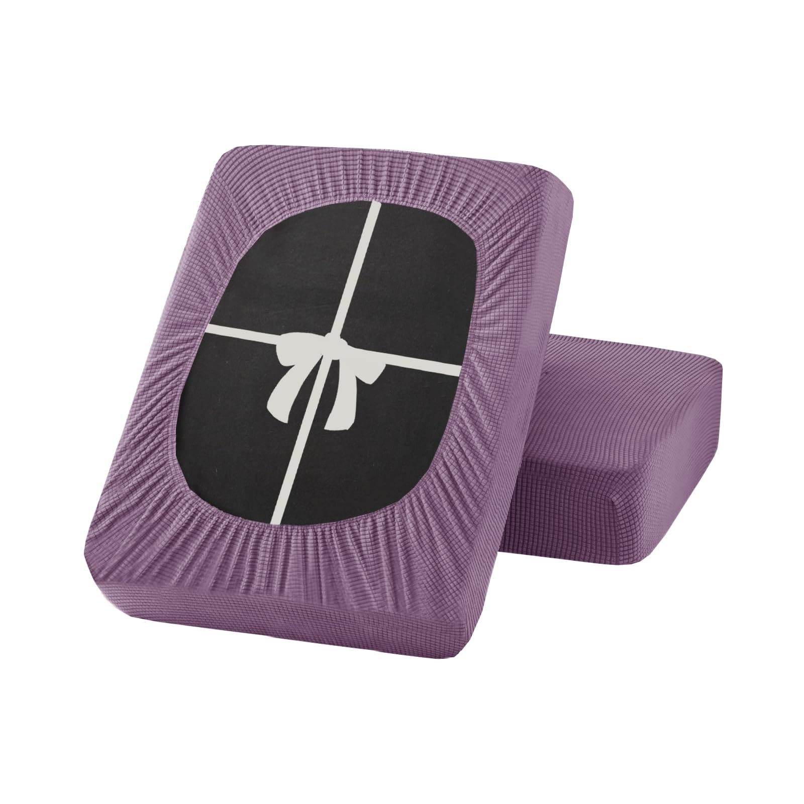 UNBBRRL Stretch Sofa Seat Cushion Cover, Removable Sofa cushion Cover With Ties, Sofa/Couch/Settee Covers Furniture Protector replacement (violet,W(100-125cm),D(50-70cm)) โ image 1