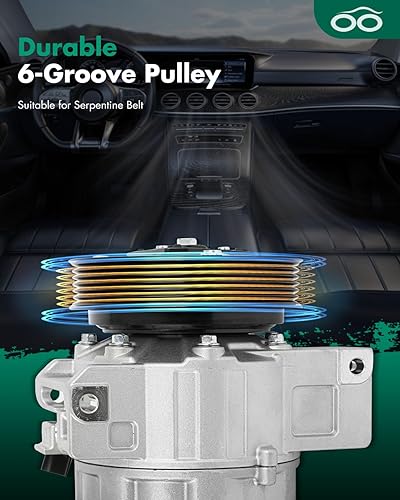 Vista 193 de SCITOO Compresor de CA apto para H-onda Prelude 2.2L 2001 para H-onda Civic para A-cura EL 1.7L 1997 1998 1999 2000 2001