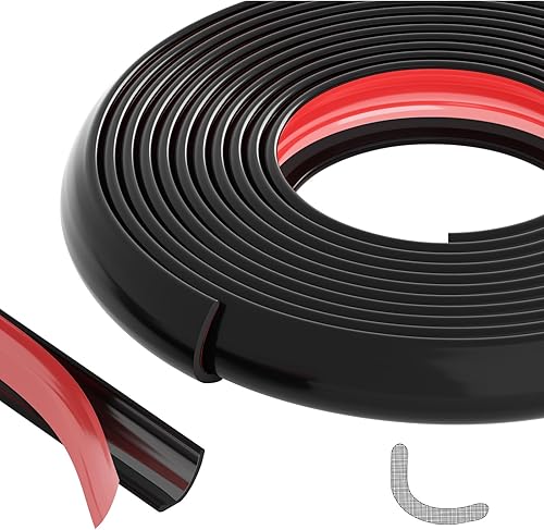 wehua Borde de azulejos para despegar y pegar, bordes de pared autoadhesivos de 16.4 pies, moldura de esquina exterior en forma de L para decoración