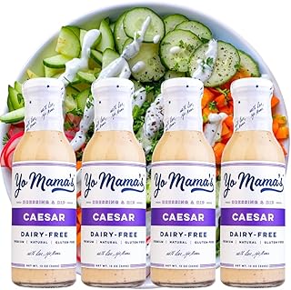 Yo Mama's Foods Keto Classic Caesar Dressing and Dip - Pack of (4) - Low...