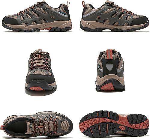 Miniatura 3 de Zapatos de senderismo impermeables para hombre, transpirables, de caña baja, ligeras, antideslizantes, zapatos cómodos y resistentes a la lluvia