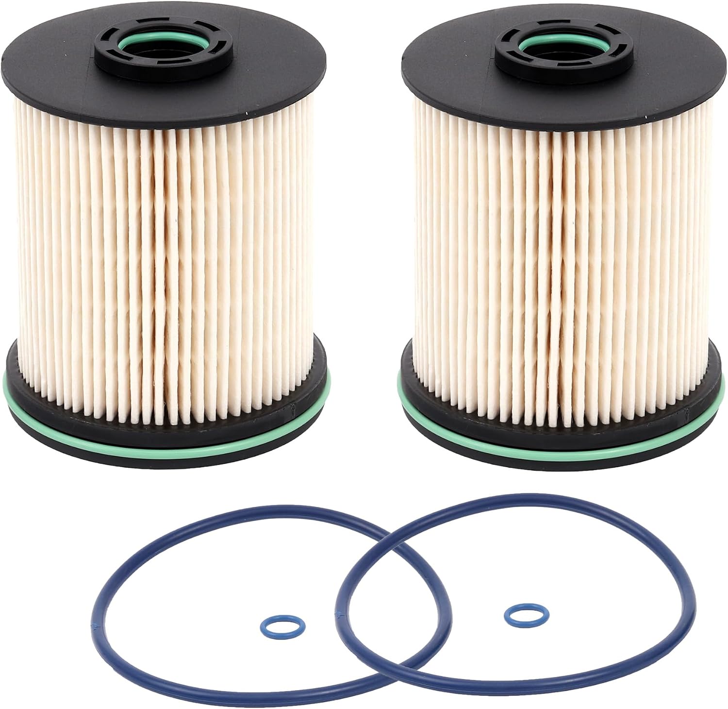 6.6L Duramax Diesel Fuel Filter TP1015 Compatible with 2020-2026 Chevy Silverado & GMC Sierra 1500 2500HD 3500HD Cruze Tahoe Suburban Yukon Escalade Replaces# 23304095 22937279 13539108 (2 Pack)