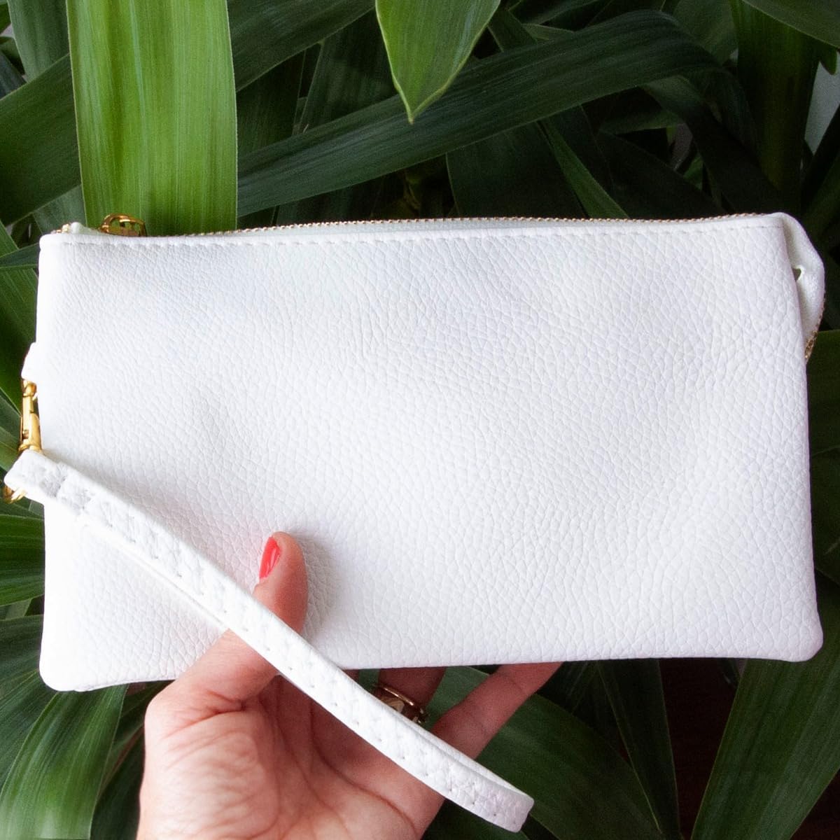 Humble Chic NY Vegan Leather Wristlet Purse for Women - Small Clutch Purse with Shoulder and Wrist Straps - Image 3