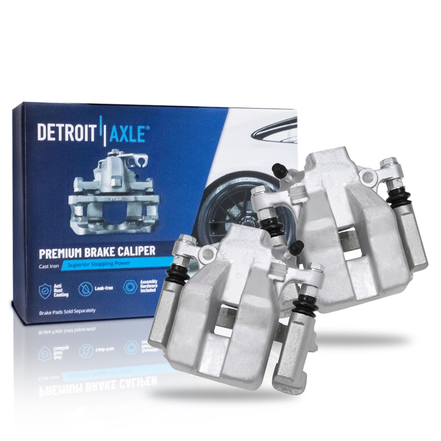 Rear Brake Kit For Toyota Camry Avalon Lexus ES350 - Drilled & Slotted Rotors With Ceramic Pads