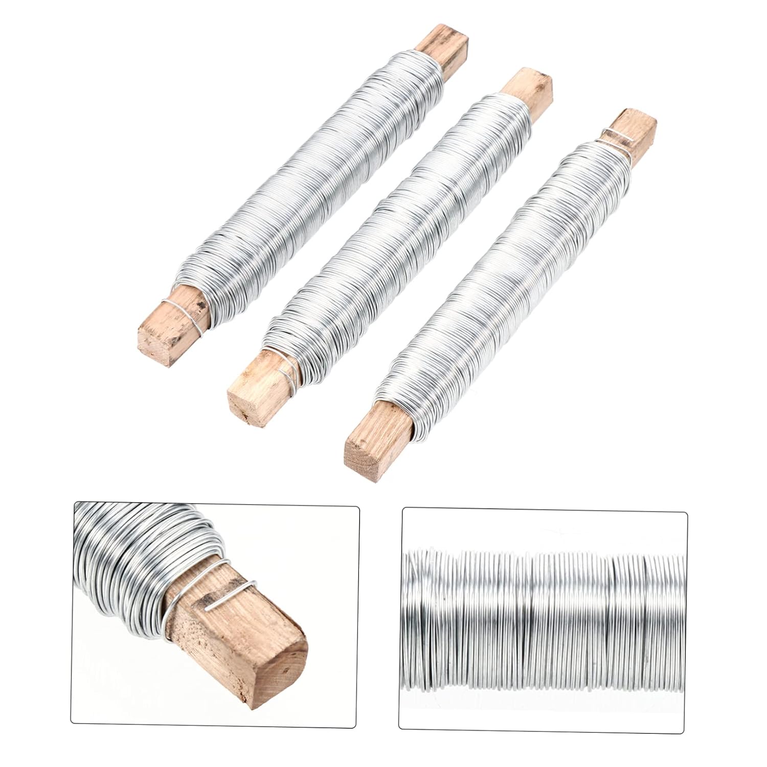 Kisangel 3pcs Binding Wires for Floral Arrangements for Bouquets and Gardening Projects Coated for Creative Flower Designs