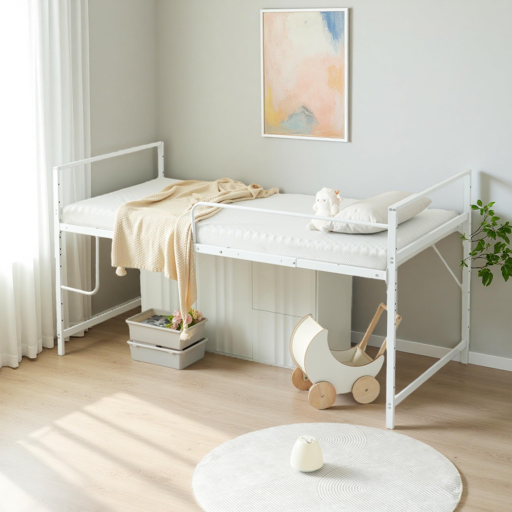 Amazon｜SOFTSEA ロフトベッド シングル 大人用 高さ調整3段階