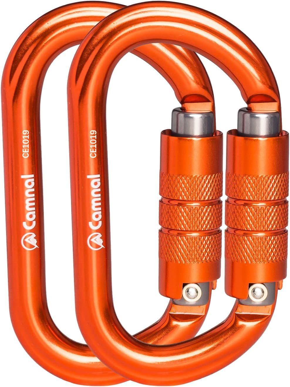 Heavy Duty Carabiner, 25kn(About 5620 lbs) Oval Carabiner Clip O-Shape Rock Climbing Carabiner Lightweight Caribeener for Climbing, Mountaineer, Aerial Work