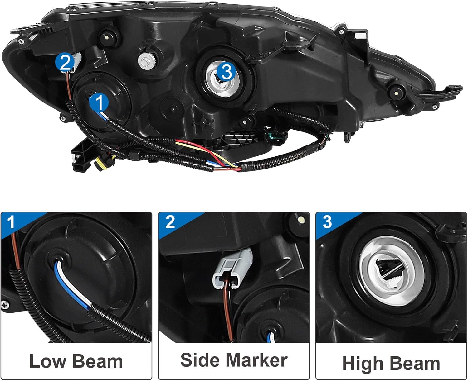 Halogen Headlights Assembly Fit For 2016-2019 Sentra