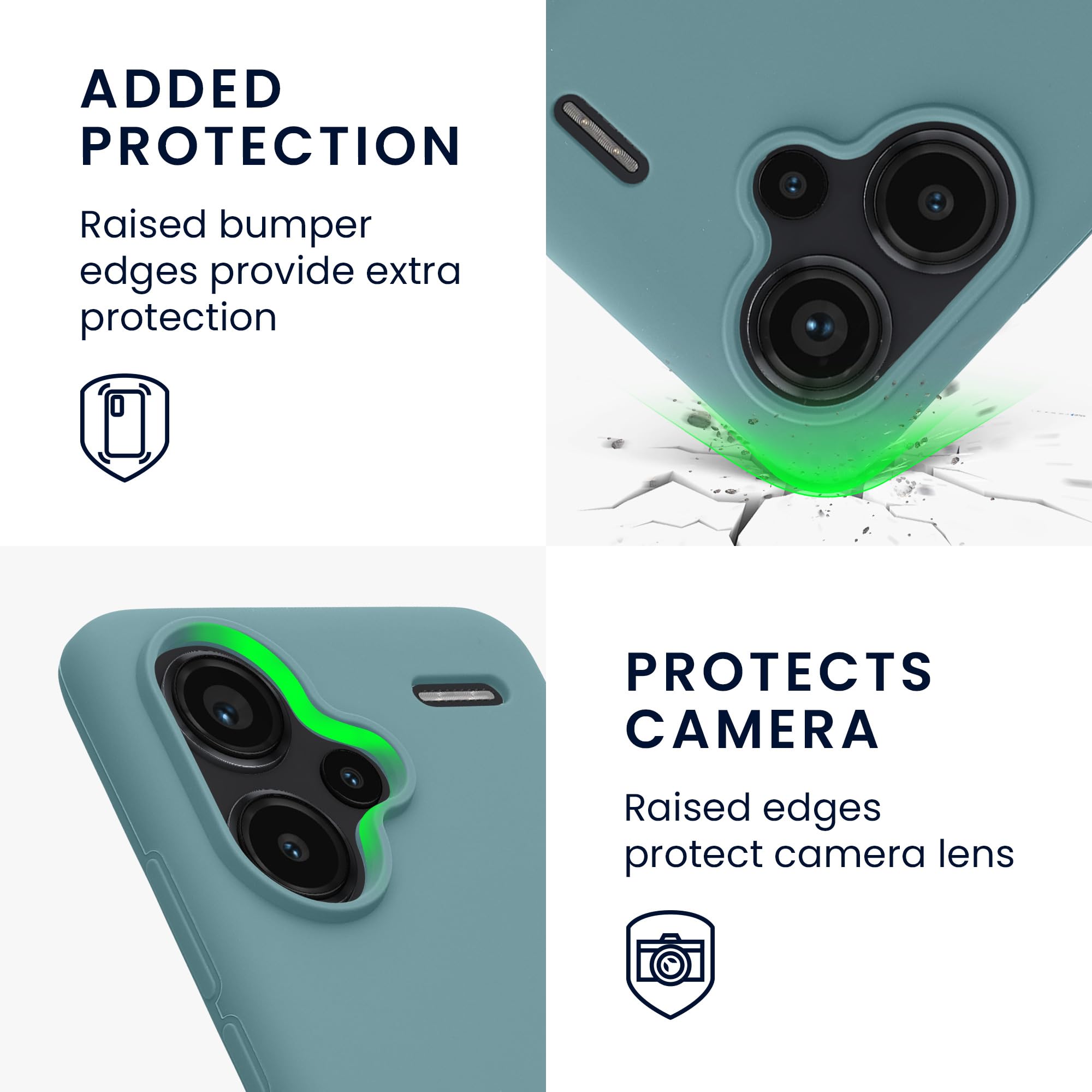 kwmobile Case for Xiaomi Redmi Note 13 Pro+ 5G / Redmi Note 13 Pro Plus 5G Case, Soft Cover, Shockproof Silicone - Image 3