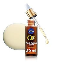 NIVEA Q10 Anti-Rughe Expert Siero Viso Doppia Azione 30 ml, Siero viso antirughe con Tecnologia Glycostop, Face serum rimpolpante arricchito con Coenzima Q10 anti-age