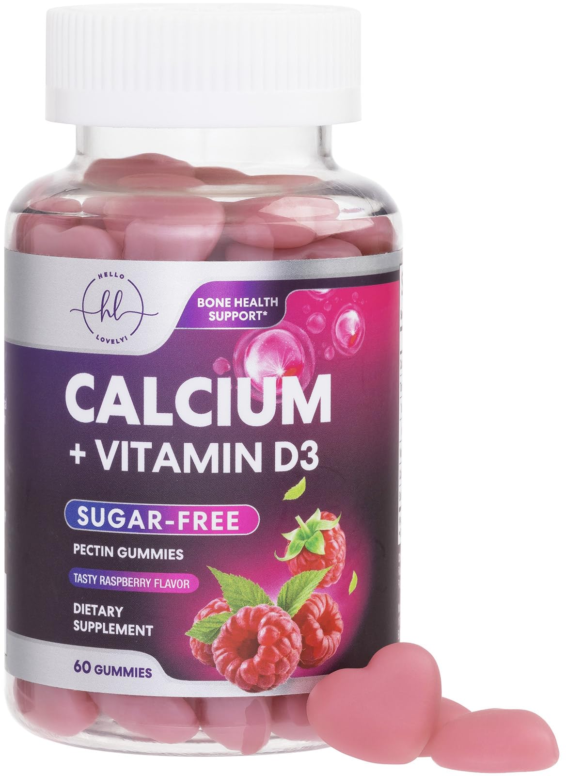Calcium Gummies with Vitamin D3 Hello Lovely