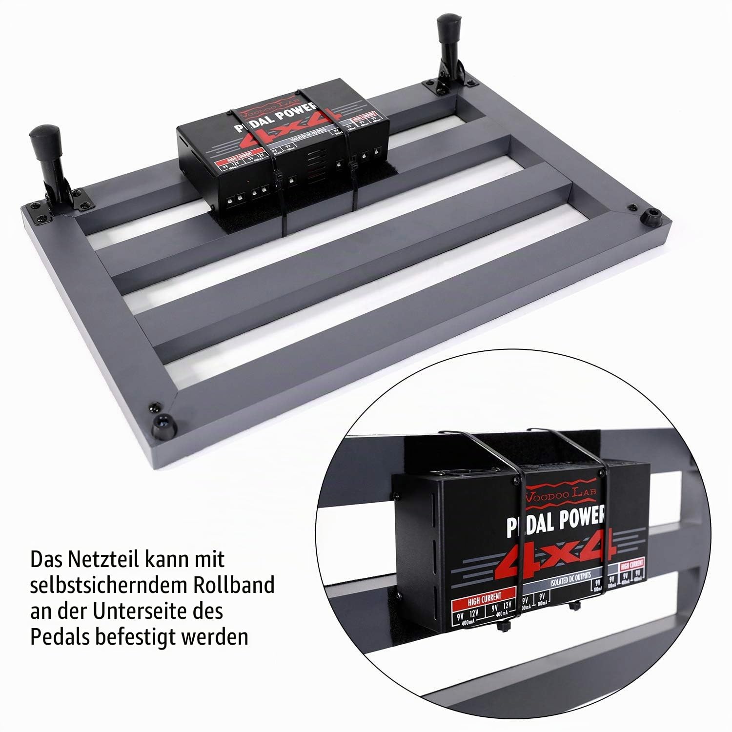 Ghost Fire SPL-2.5 Pedalboard aus Aluminiumlegierung für Gitarre, superleichter Effekt, 34,8 x 26,9 cm, mit Tragetasche