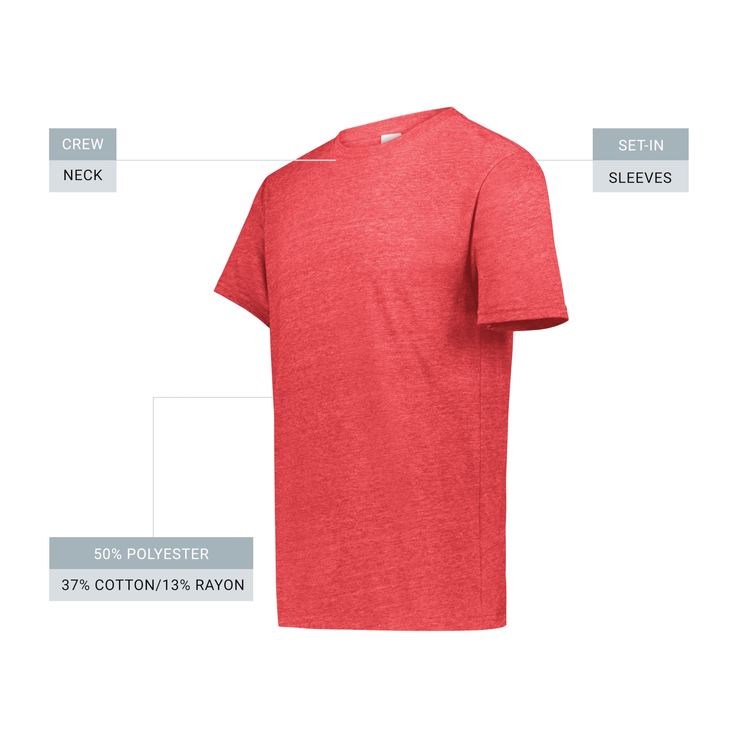 Augusta Sportswear Augusta Sportswear Całodniowa herbata Core Basic Tri-Blend Mężczyźni Augusta Sportswear All-day Core Basic Tri-blend Tee