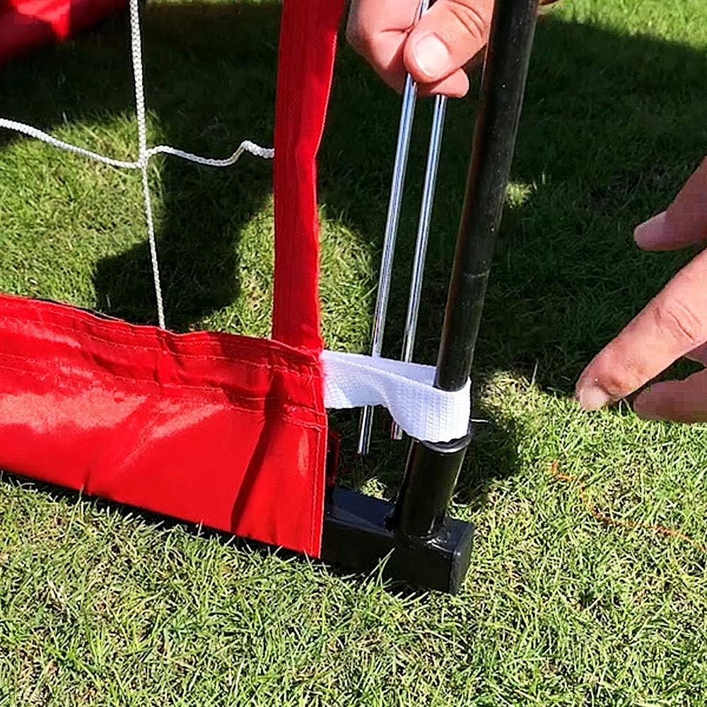 Sport Nets Portable Soccer Goal - Bow Frame Soccer Net with Carry Bag - Available is 4 Sizes : Sports & Outdoors