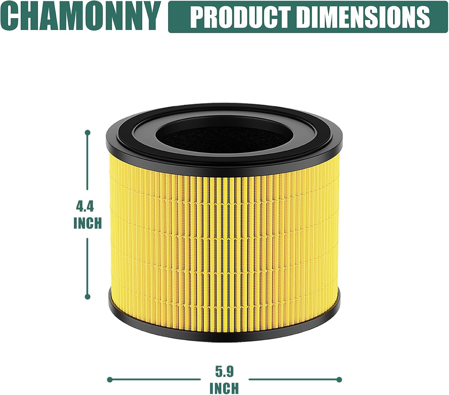 AP-S0610L Pet Care Filter Replacement, Compatible with MOO-KA AP-S0610L Air Purifier, 3-in-1 H13 True HEPA and Activated Carbon Filters, 2 Pack - Image 5