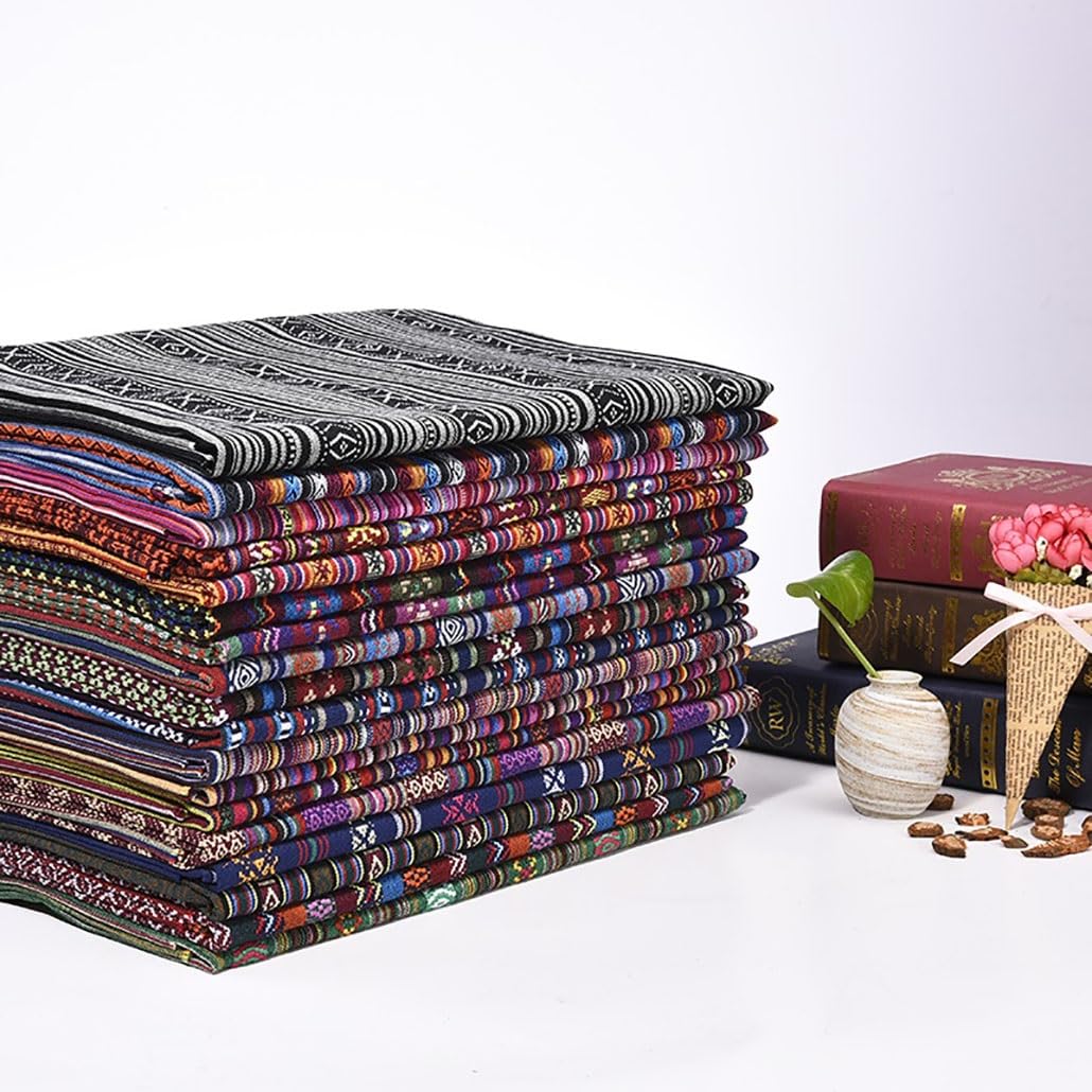Por Metros, Tela Decorativa Bohemia Para Coser, Patchwork, Paquete De Tela De Estilo Étnico, Patrón De Costura, Tela De Algodón, Tela De Costura(6#,1.5x4m/1.5x13.1ft)