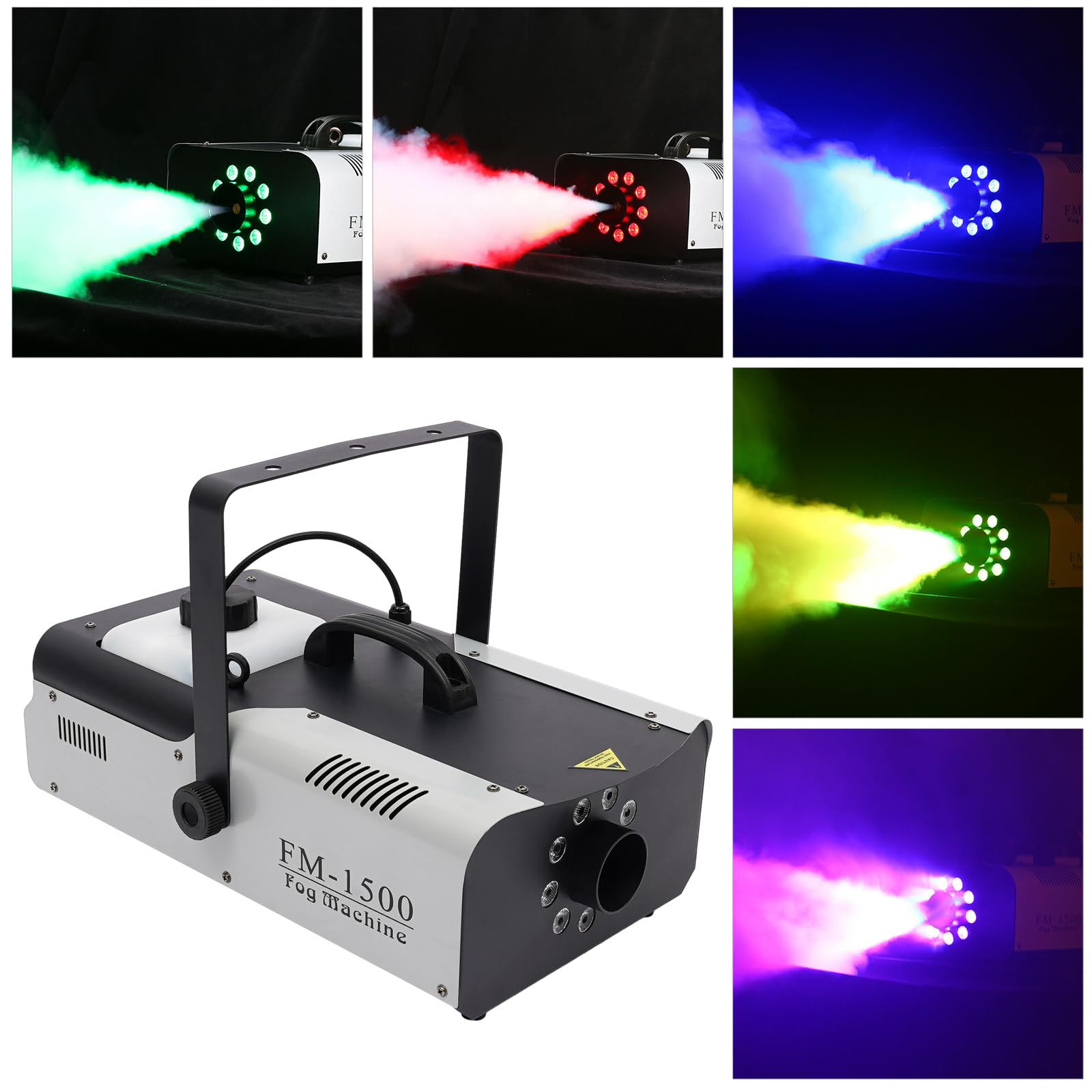 1500W Máquina de humo de control remoto con luces LED | Cool y Hermosa Máquina de niebla Equipo de escenario | Bar Fiesta Sala privada Boda Halloween espectáculos DJ