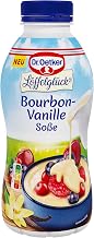 Dr. Oetker Bourbon Vanilla Sauce 500 ml Uncooled, Pack of 10 Ready Vanilla Sauce in a 500 ml Bottle, Creamy Texture and Fine Vanilla Flavour, Vanilla Dessert Sauce without Cooking is Ready to Serve