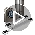 Image of P YU Multifunction heavy duty moving washing machine stand movable washing machine base fridge dolly refrigerator stand 300 KG