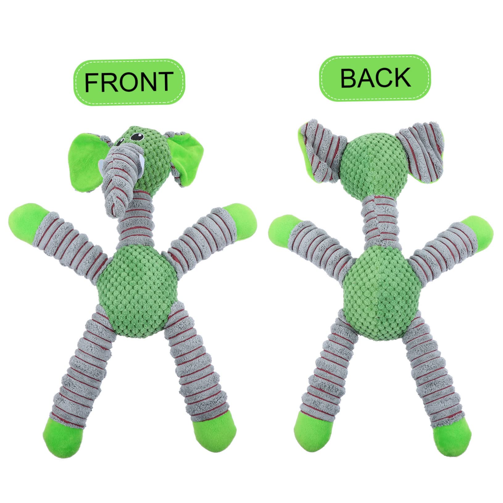 BESPORTBLE 2piezas Juguete Chirriante De Peluche para Perros para Cachorros y Perros Medianos Resistente Mordidas Diseño Ergonómico para Limpieza para Jugar Casa y Fiestas De Mascotas