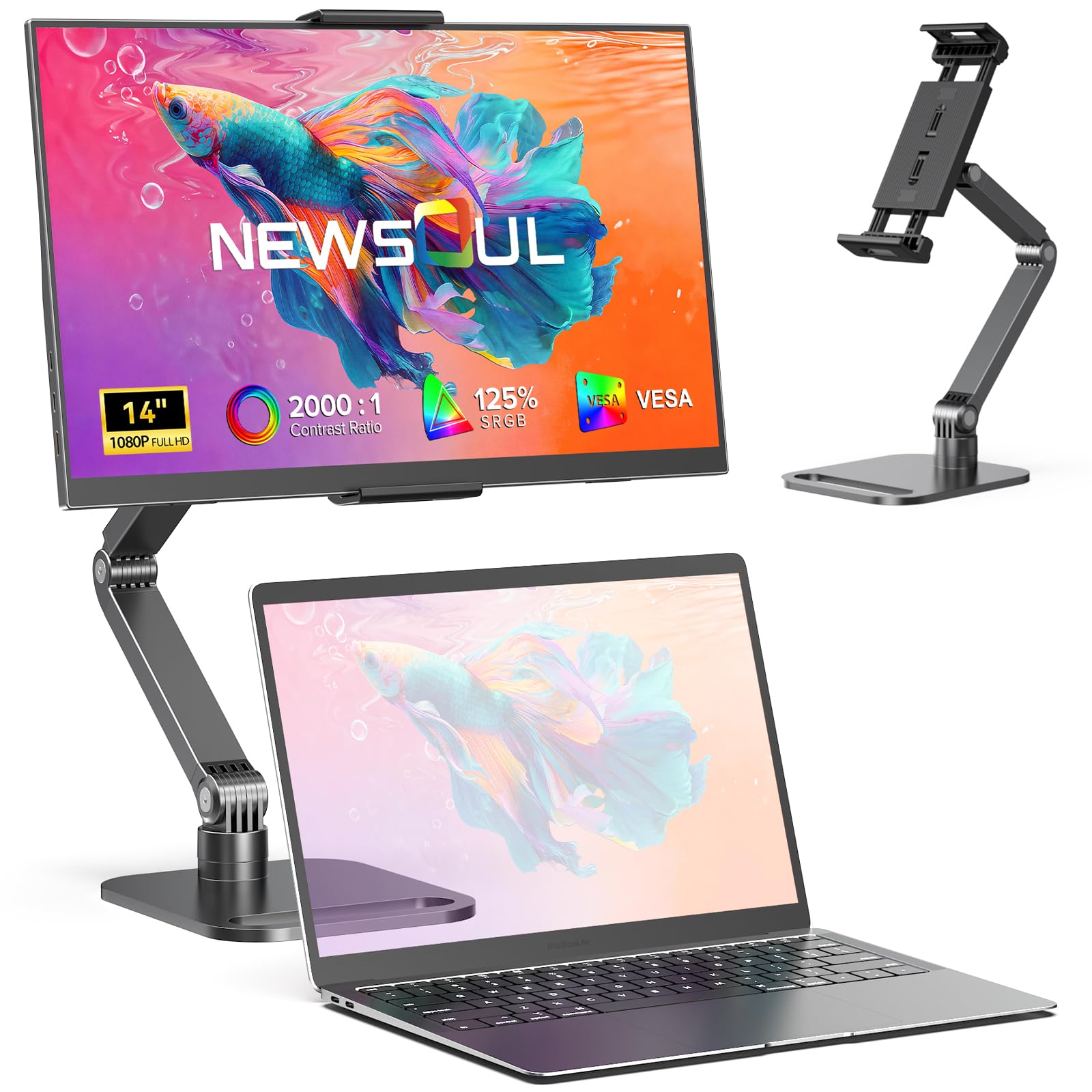 Amazon.co.jp: モバイルモニター 14インチ モバイルディスプレイ 卓上