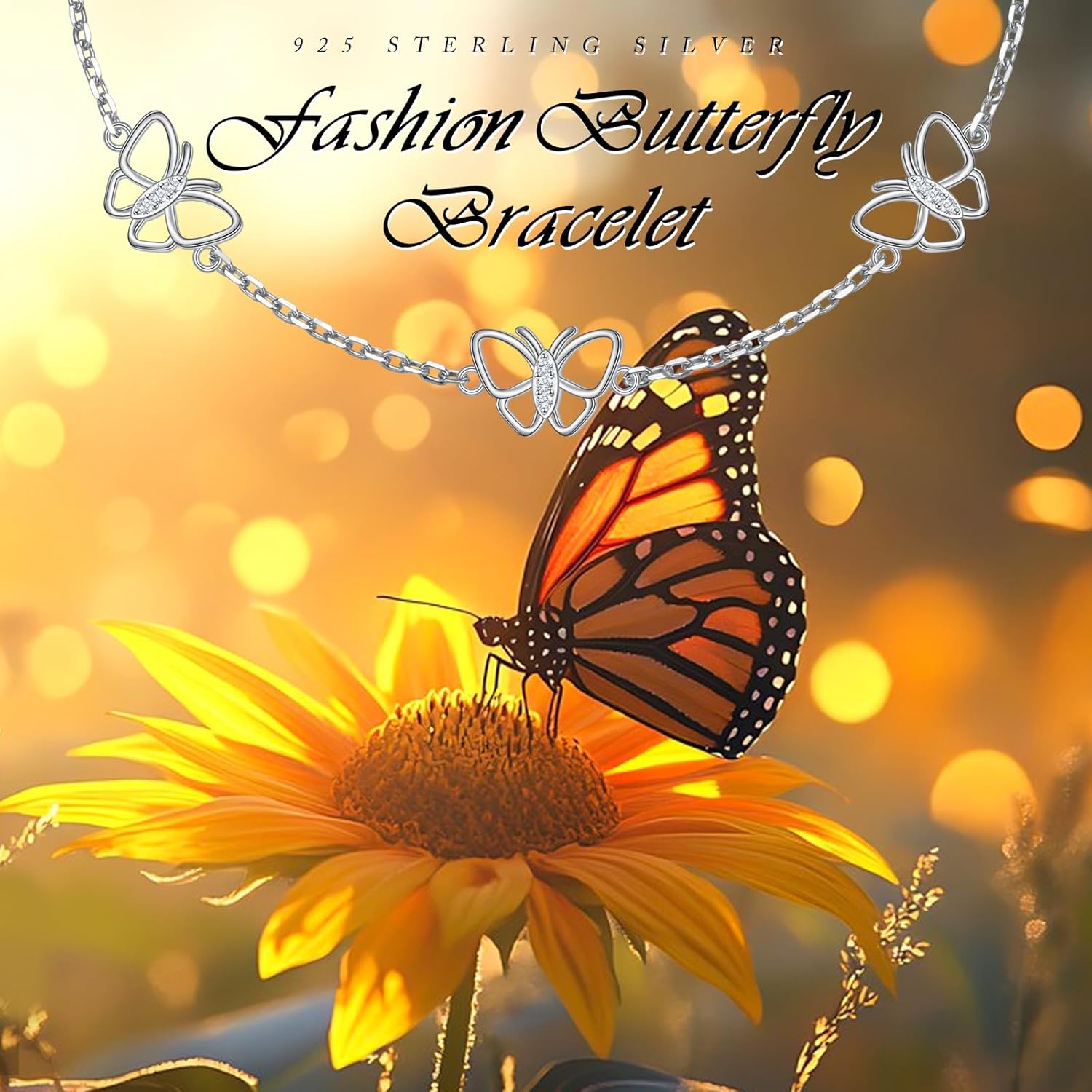 Ladytree Bracelet for Women 925 Sterling Silver Cute Flying Bat/Blue Jay/Turtle/Bunny/Stingary/Octopus Charm Adjustable Bracelet Ocean Jewelry Gifts for Mother Wife Daughter Family