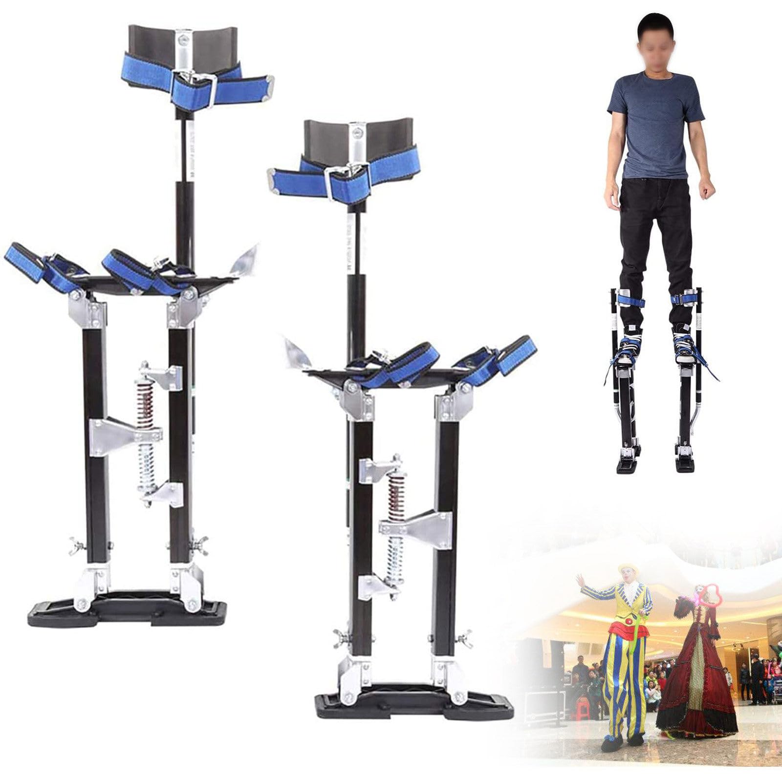 FANGQMM 18-30 inch/20-40 inch Aluminum Drywall Stilts Drywall Painter Stilts, Walking Stilts for Adults, Stilts Costume Adjustable Height Lifts Tool for Painting Painter Taping 101cm/40in